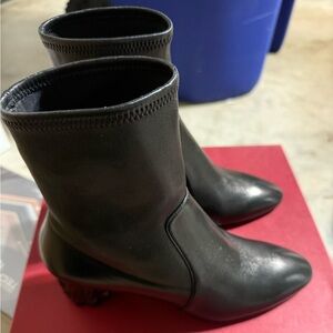 Salvatore Ferragamo black ankle boots.